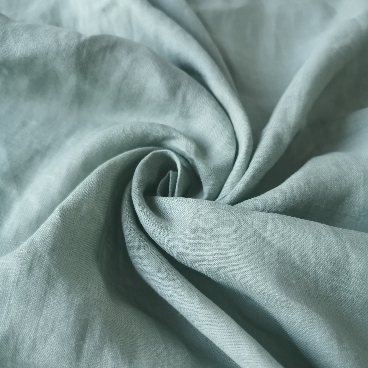 Laurel green hemp fabric
