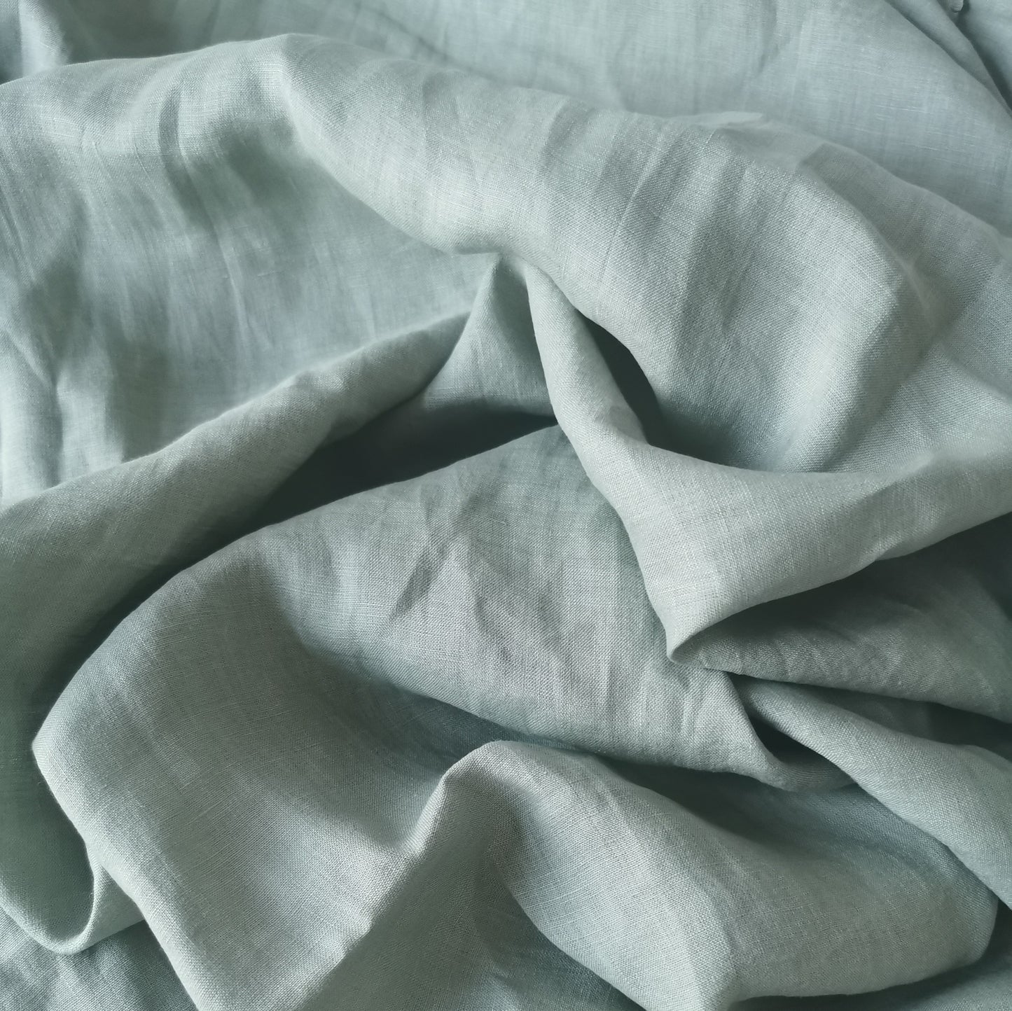 Laurel green hemp fabric