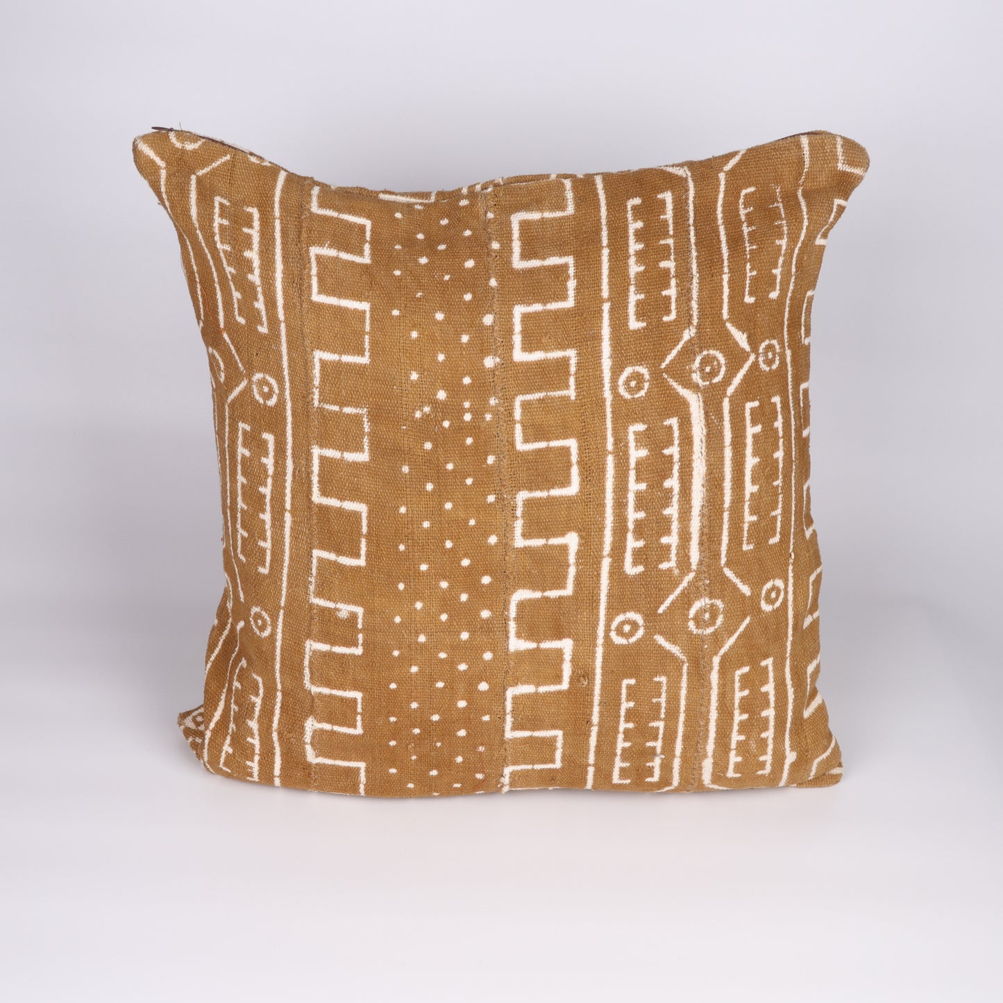 Light Brown bogolan cushion cover from Mali