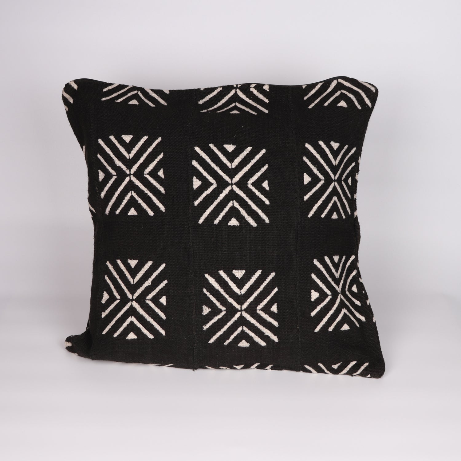 Black bogolan cushion cover from Mali