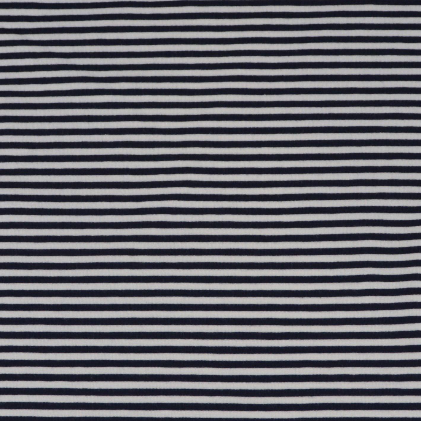 Organic off-white and navy stretch jersey