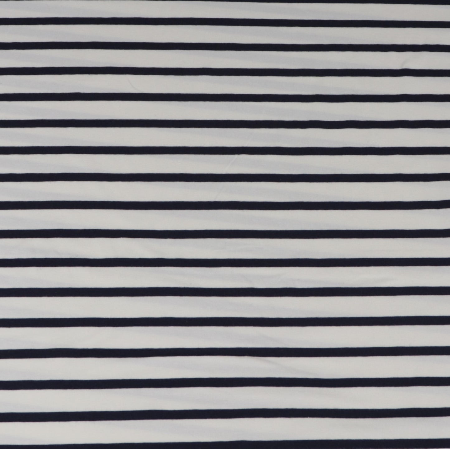 Organic off-white and navy stretch jersey