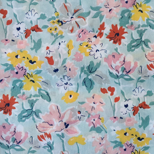 Colorful floral liberty fabric