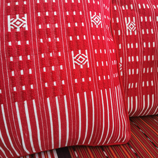 Rayado Cushion Cover - Red