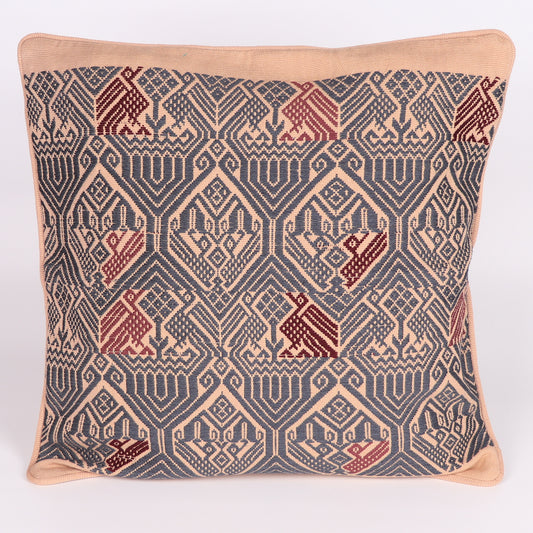 grey ethnic cushion cover from Guatemala