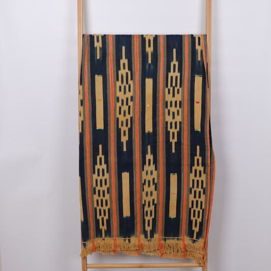 Colorful Pagne Baoule fabric from Ivory Coast