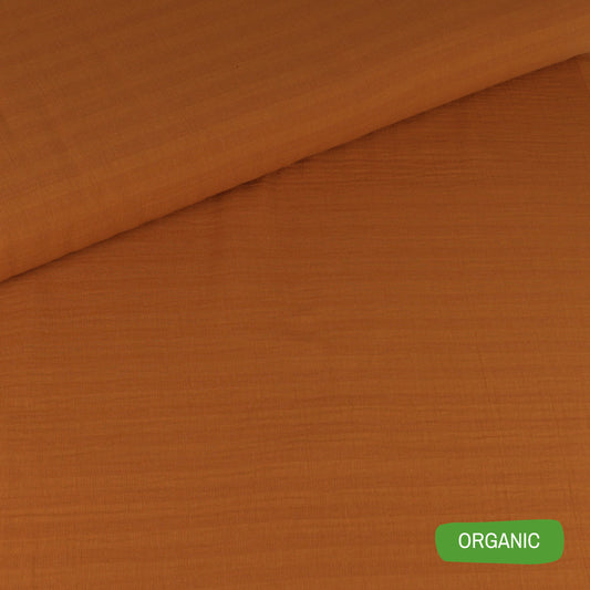 Organic Muslin - Brown Bread color